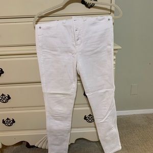 Madewell white jeans (with stretch).